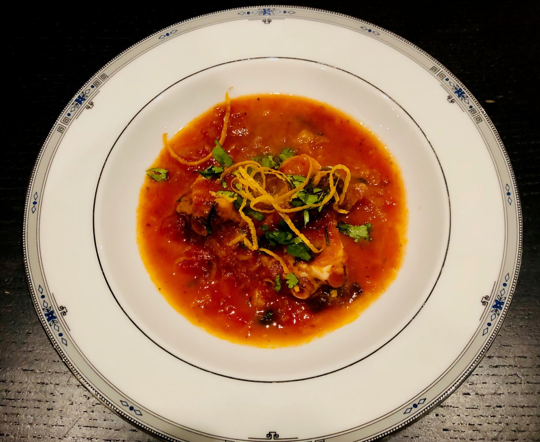 Pulpo-Octopus-Ragout-mit-Tomatensauce-Orange-Pastis-von-hermina-deiana