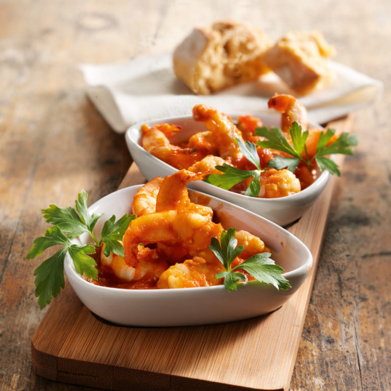 Garnelen-in-Pikanter-Cognac-Tomatensauce