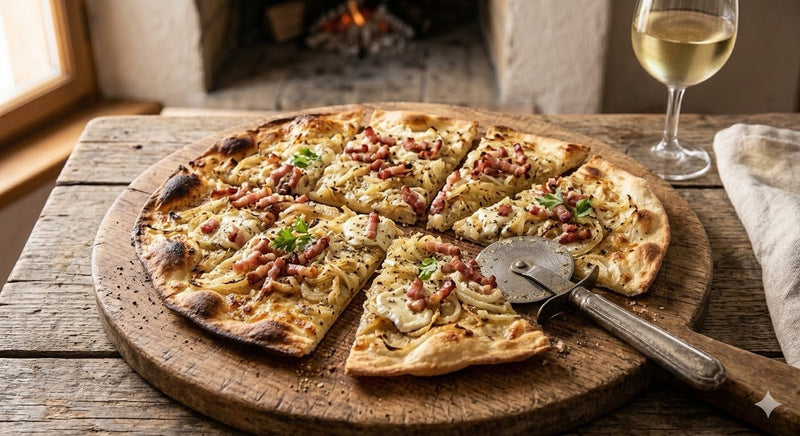 Flammkuchen-Liebe: Vom pragmatischen „Ofentester“ der Bauern zum knusprigen Gourmet-Kult