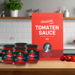 Kochbuch "Verrückt nach Tomatensauce #2" + 4 Gläser Salsa Paradiso Pikant