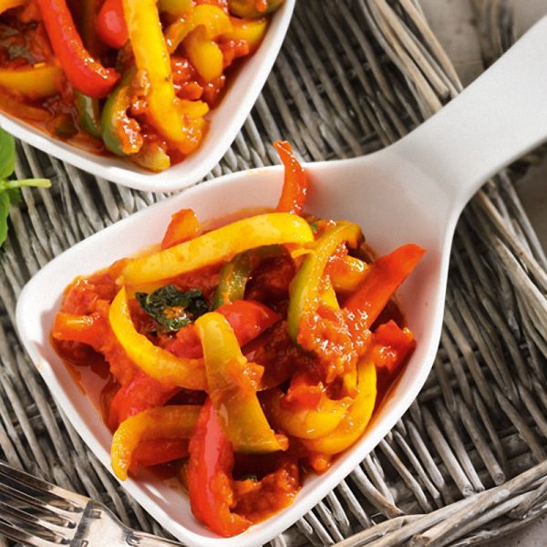 Peperonata mit Salsa Paradiso Tomatensauce